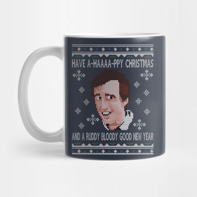 Christmas Alan Partridge A-Haaaapy Christmas Knit Pattern by Nova5